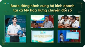 Bado đồng hành cùng hộ kinh doanh tại xã Mỹ Hòa Hưng chuyển đổi số
