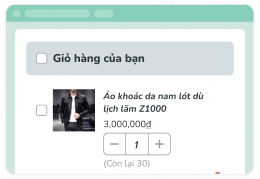Tích hợp giỏ hàng & thanh toán trực tuyến